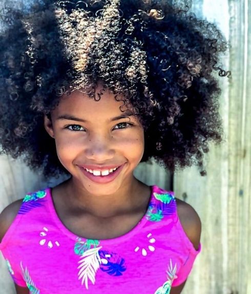 smiling african american girl