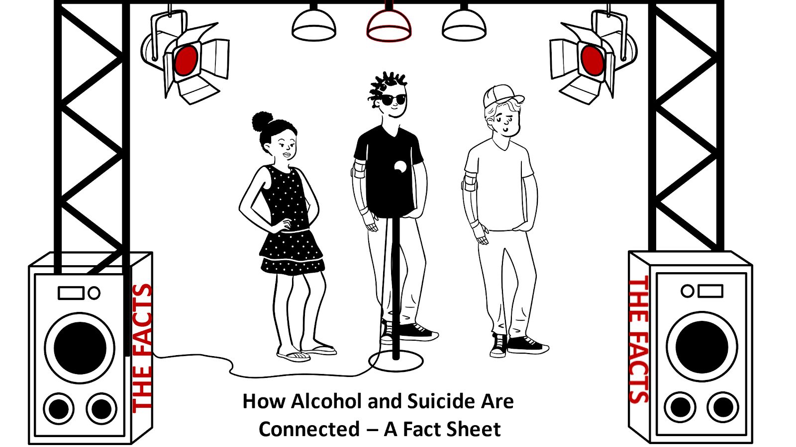 A comic on how alcohol and suicide are connected