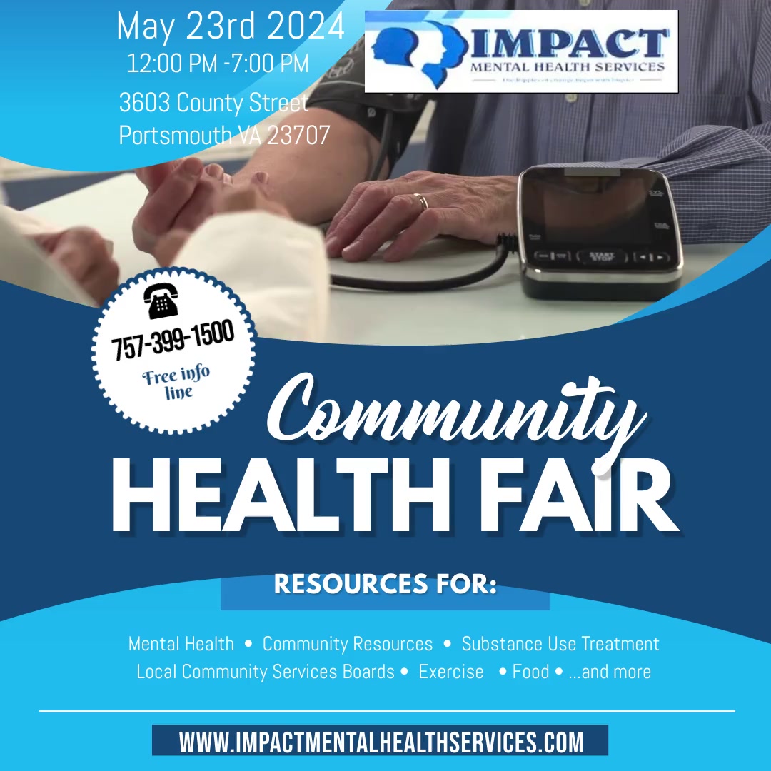 Community Health Fair Portsmouth Virginia May 23, 2024